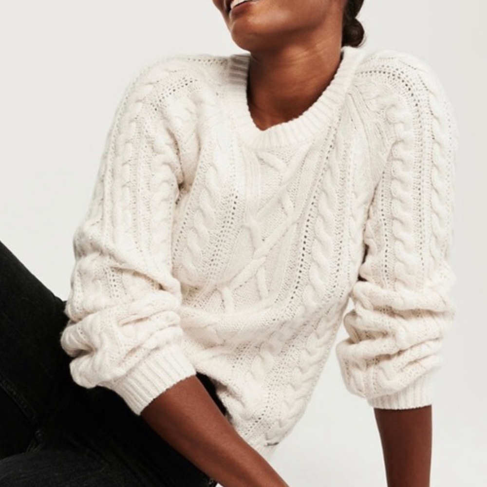Abercrombie cable knit sweater